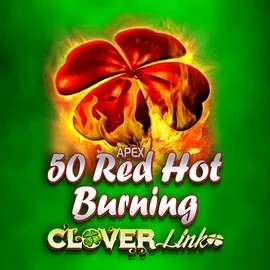 50 Red Hot Burning Clover Links logo – Slots by Novomatic at Uspin Casino