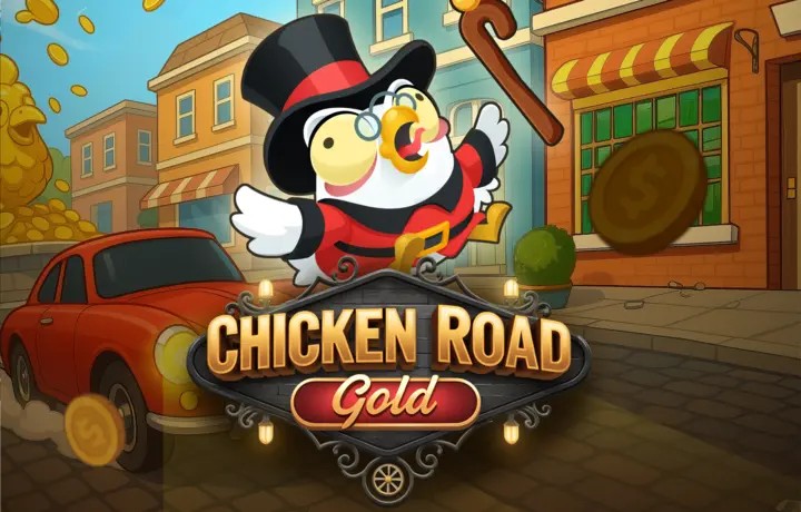 Chicken Road Gold casino game by InOut – featured logo at Uspin Casino