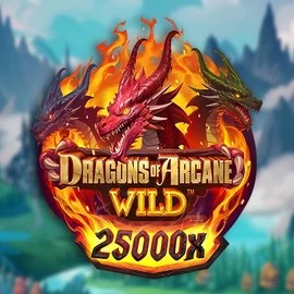 Slots logo of Dragons of Arcane Wild from Foxium at Uspin Casino