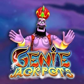 Genie Jackpots slot visual from Blueprint Gaming available on u-spin.eu
