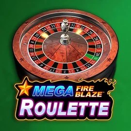 Mega Fire Blaze Roulette online game logo by Playtech on u-spin.eu