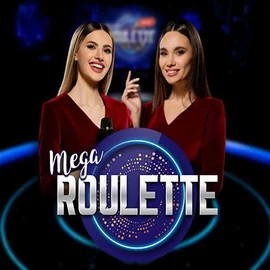 Mega Roulette online game logo by Pragmatic Play on u-spin.eu