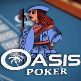 Oasis Poker logo by Nucleus Gaming at Uspin Casino