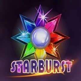 Slots logo of Starburst from NetEnt at Uspin Casino