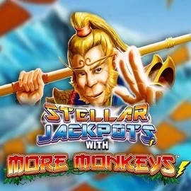 Jackpots logo of Stellar Jackpots with More Monkeys from Lightning Box Game at Uspin Casino